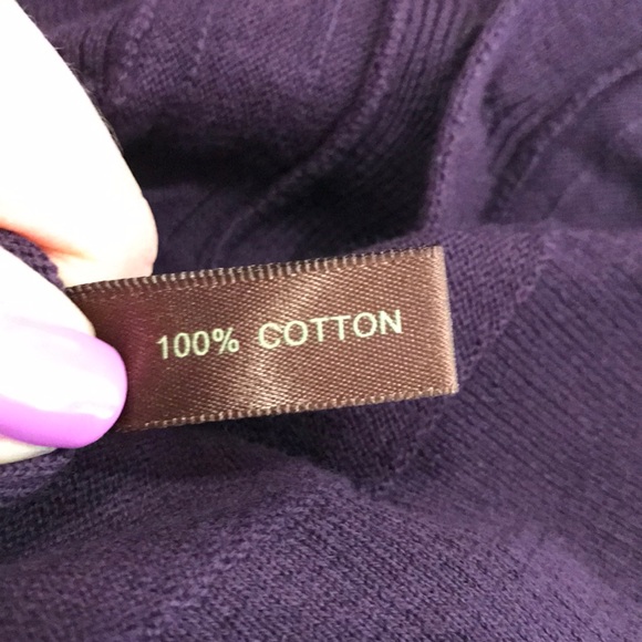 The Limited Purple Sweater Vest Cardigan - Sz S - Picture 5 of 6